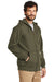 Carhartt CTK122 Mens Full Zip Hooded Sweatshirt Hoodie w/ Pockets Moss Green Model 3Q