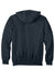 Carhartt CTK122 Mens Full Zip Hooded Sweatshirt Hoodie w/ Pockets Navy Blue Flat Back