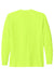 Carhartt CTK126 Mens Workwear Long Sleeve Crewneck T-Shirt w/ Pocket Bright Lime Green Flat Back