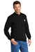 Carhartt CTK128 Mens Long Sleeve Henley T-Shirt w/ Pocket Black Model 3Q