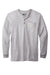 Carhartt CTK128 Mens Long Sleeve Henley T-Shirt w/ Pocket Heather Grey Flat Front