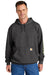 Carhartt CTK288 Mens Hooded Sweatshirt Hoodie Heather Carbon Grey Model Front
