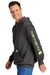 Carhartt CTK288 Mens Hooded Sweatshirt Hoodie w/ Pouch Pocket Heather Carbon Grey Model Side