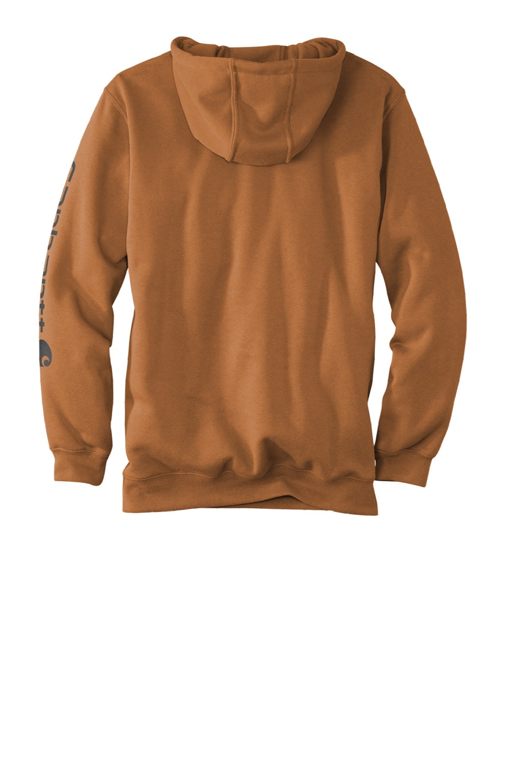 Carhartt CTK288 Mens Hooded Sweatshirt Hoodie w/ Pouch Pocket Carhartt Brown Flat Back