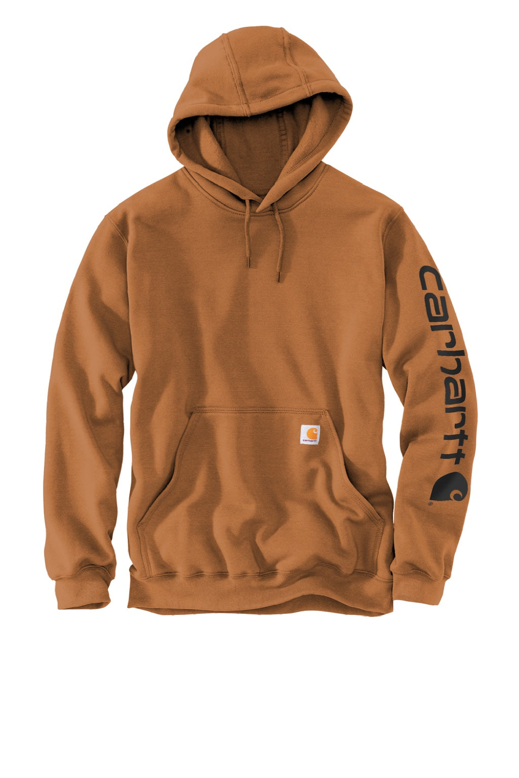 Carhartt CTK288 Mens Carhartt Brown Hooded Sweatshirt Hoodie w