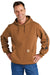 Carhartt CTK288 Mens Hooded Sweatshirt Hoodie w/ Pouch Pocket Carhartt Brown Model Front