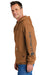 Carhartt CTK288 Mens Hooded Sweatshirt Hoodie w/ Pouch Pocket Carhartt Brown Model Side