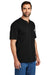 Carhartt CTK84 Mens Short Sleeve Henley T-Shirt w/ Pocket Black Model 3Q