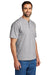 Carhartt CTK84 Mens Short Sleeve Henley T-Shirt w/ Pocket Heather Grey Model 3Q