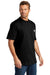 Carhartt CTK87/CTTK87 Mens Workwear Short Sleeve Crewneck T-Shirt w/ Pocket Black Model 3Q