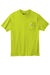 Carhartt CTK87/CTTK87 Mens Workwear Short Sleeve Crewneck T-Shirt w/ Pocket Brite Lime Green Flat Front