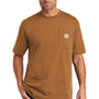 Carhartt Mens Workwear Short Sleeve Crewneck T-Shirt w/ Pocket - Carhartt Brown