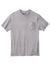 Carhartt CTK87/CTTK87 Mens Workwear Short Sleeve Crewneck T-Shirt w/ Pocket Heather Grey Flat Front