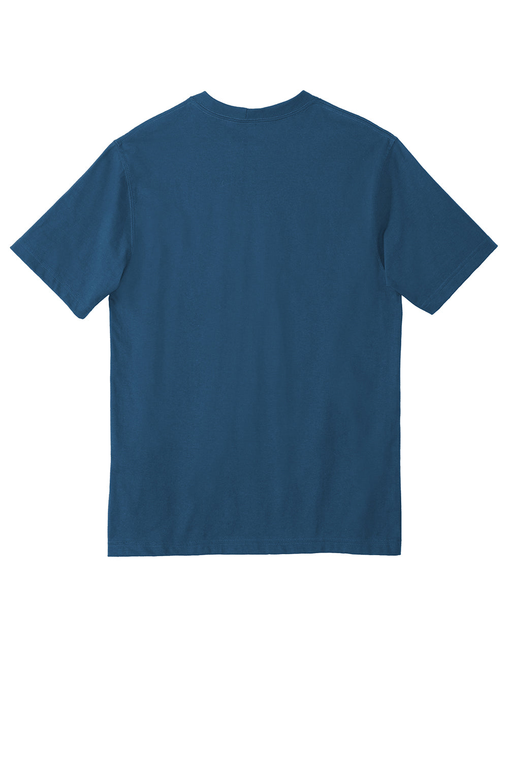 Carhartt CTK87/CTTK87 Mens Workwear Short Sleeve Crewneck T-Shirt w/ Pocket Lakeshore Blue Flat Back