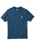 Carhartt CTK87/CTTK87 Mens Workwear Short Sleeve Crewneck T-Shirt w/ Pocket Lakeshore Blue Flat Front