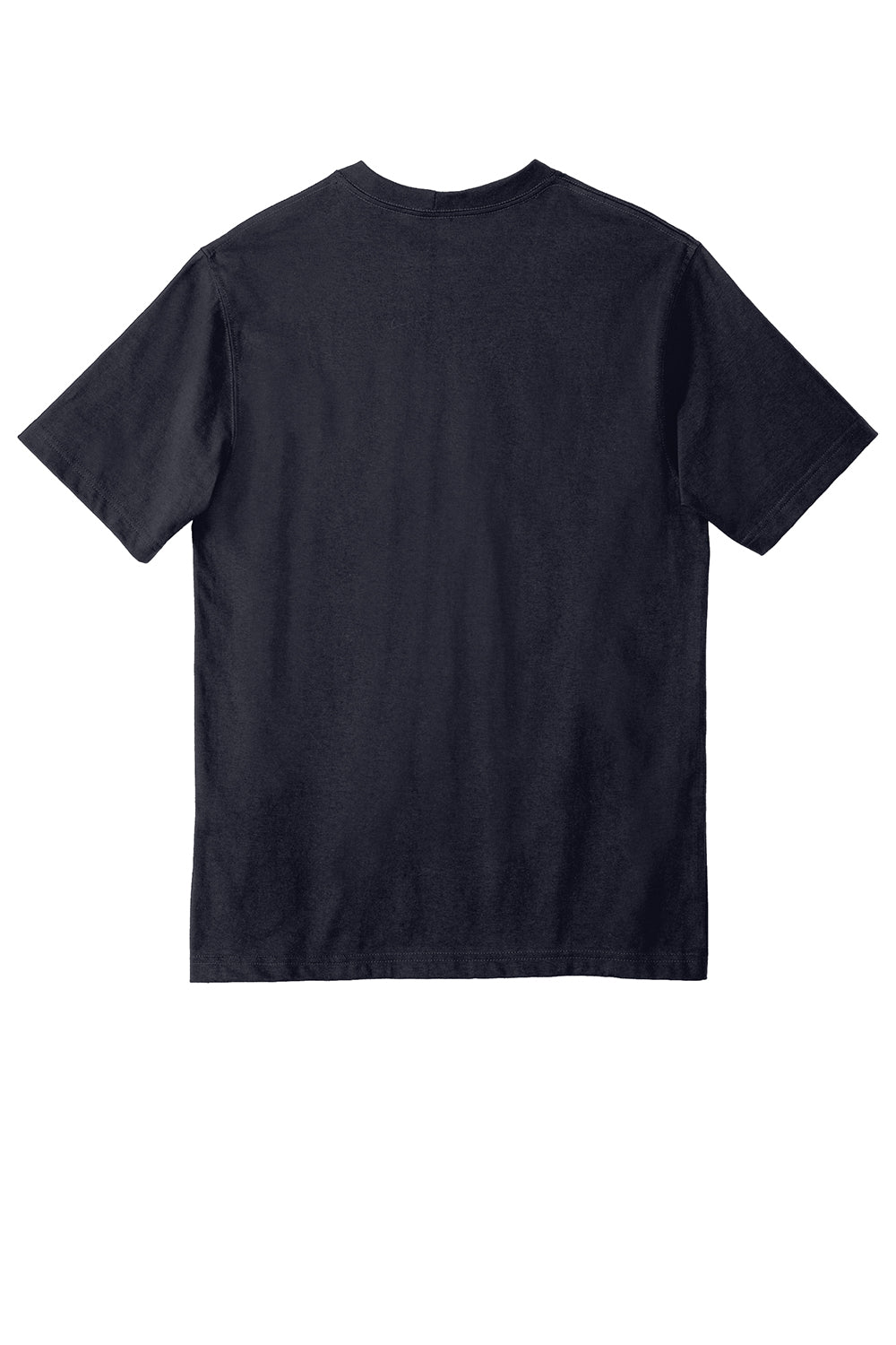 Carhartt CTK87/CTTK87 Mens Workwear Short Sleeve Crewneck T-Shirt w/ Pocket Navy Blue Flat Back