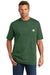 Carhartt CTK87/CTTK87 Mens Workwear Short Sleeve Crewneck T-Shirt w/ Pocket Heather North Woods Green Model Front