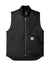 Carhartt CTV01/CT106676 Mens Wind & Water Resistant Duck Cloth Full Zip Vest Black Flat Front