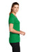 Nike CU7599 Womens Legend Dri-Fit Moisture Wicking Short Sleeve Crewneck T-Shirt Apple Green Model Side
