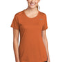 Nike Womens Legend Dri-Fit Moisture Wicking Short Sleeve Crewneck T-Shirt - Desert Orange