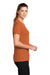 Nike CU7599 Womens Legend Dri-Fit Moisture Wicking Short Sleeve Crewneck T-Shirt Desert Orange Model Side