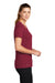 Nike CU7599 Womens Legend Dri-Fit Moisture Wicking Short Sleeve Crewneck T-Shirt Team Maroon Model Side