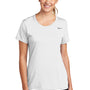 Nike Womens Legend Dri-Fit Moisture Wicking Short Sleeve Crewneck T-Shirt - White