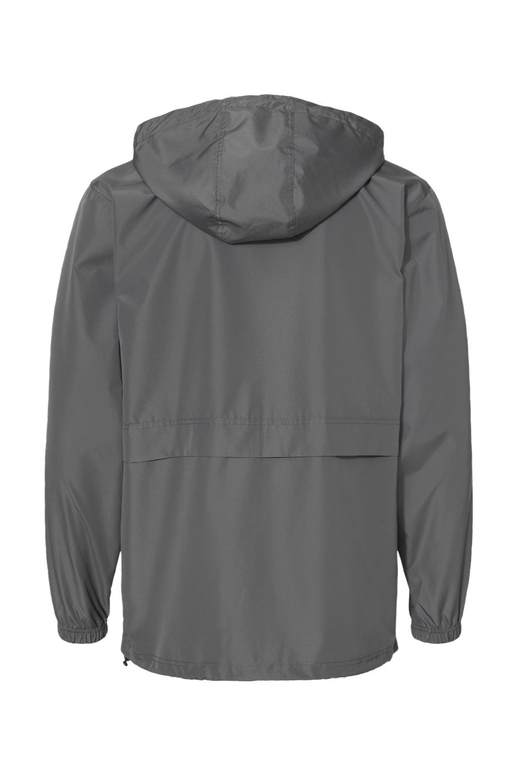Champion CO125 Mens Wind & Water Resistant Full Zip Hooded Anorak Jacket Graphite Grey Flat Back