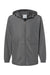 Champion CO125 Mens Wind & Water Resistant Full Zip Hooded Anorak Jacket Graphite Grey Flat Front