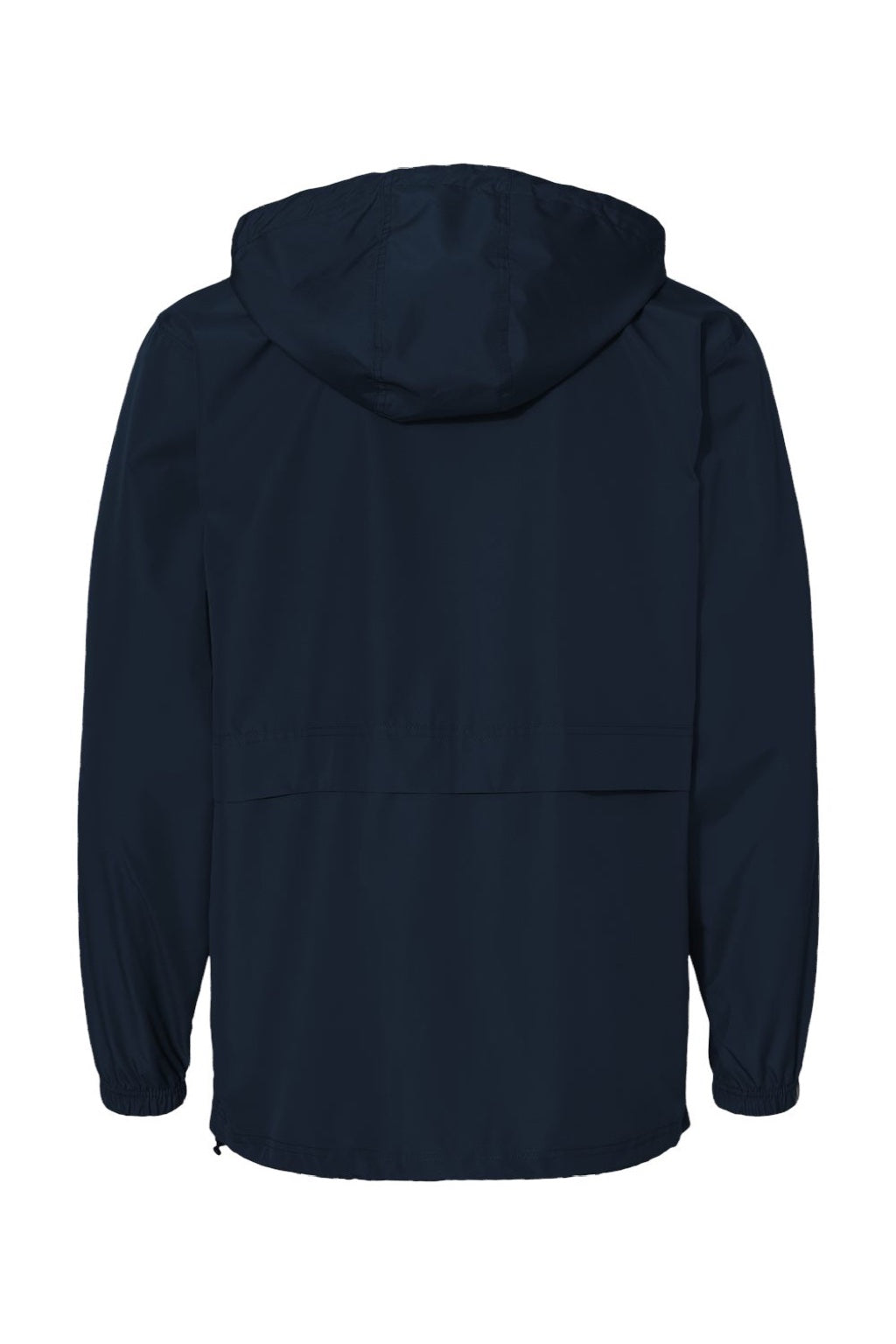 Champion CO125 Mens Wind & Water Resistant Full Zip Hooded Anorak Jacket Navy Blue Flat Back