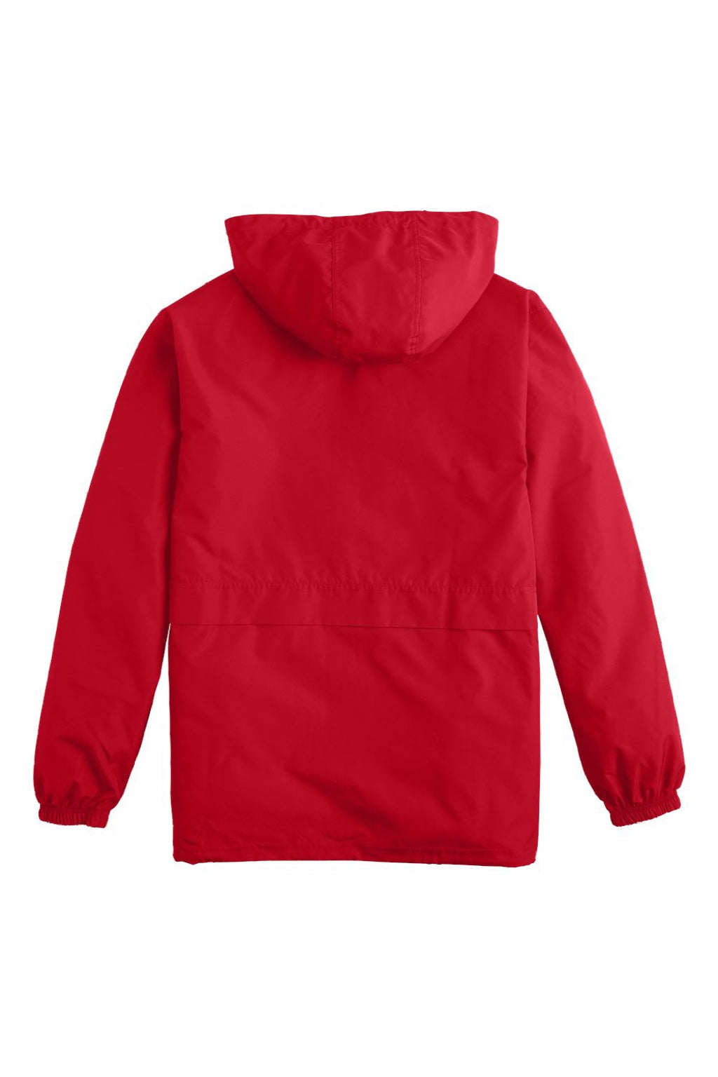 Champion CO125 Mens Wind & Water Resistant Full Zip Hooded Anorak Jacket Scarlet Red Flat Back