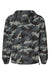 Champion CO200 Mens Packable Wind & Water Resistant Anorak 1/4 Zip Hooded Jacket Concrete Grey Camo Flat Back