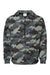 Champion CO200 Mens Packable Wind & Water Resistant Anorak 1/4 Zip Hooded Jacket Concrete Grey Camo Flat Front
