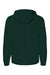 Champion CO200 Mens Packable Wind & Water Resistant Anorak 1/4 Zip Hooded Jacket Dark Green Flat Back