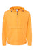 Champion CO200 Mens Packable Wind & Water Resistant Anorak 1/4 Zip Hooded Jacket Gold Flat Front