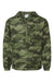 Champion CO200 Mens Packable Wind & Water Resistant Anorak 1/4 Zip Hooded Jacket Olive Green Camo Flat Front