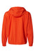 Champion CO200 Mens Packable Wind & Water Resistant Anorak 1/4 Zip Hooded Jacket Orange Flat Back