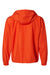 Champion CO200 Mens Packable Wind & Water Resistant Anorak 1/4 Zip Hooded Jacket Orange Flat Back