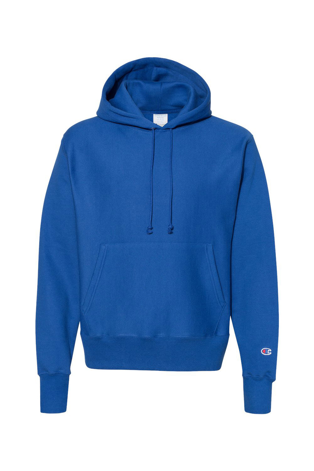 Champion S101/S1051 Mens Shrink Resistant Hooded Sweatshirt Hoodie w/ Pouch Pocket Athletic Royal Blue Flat Front