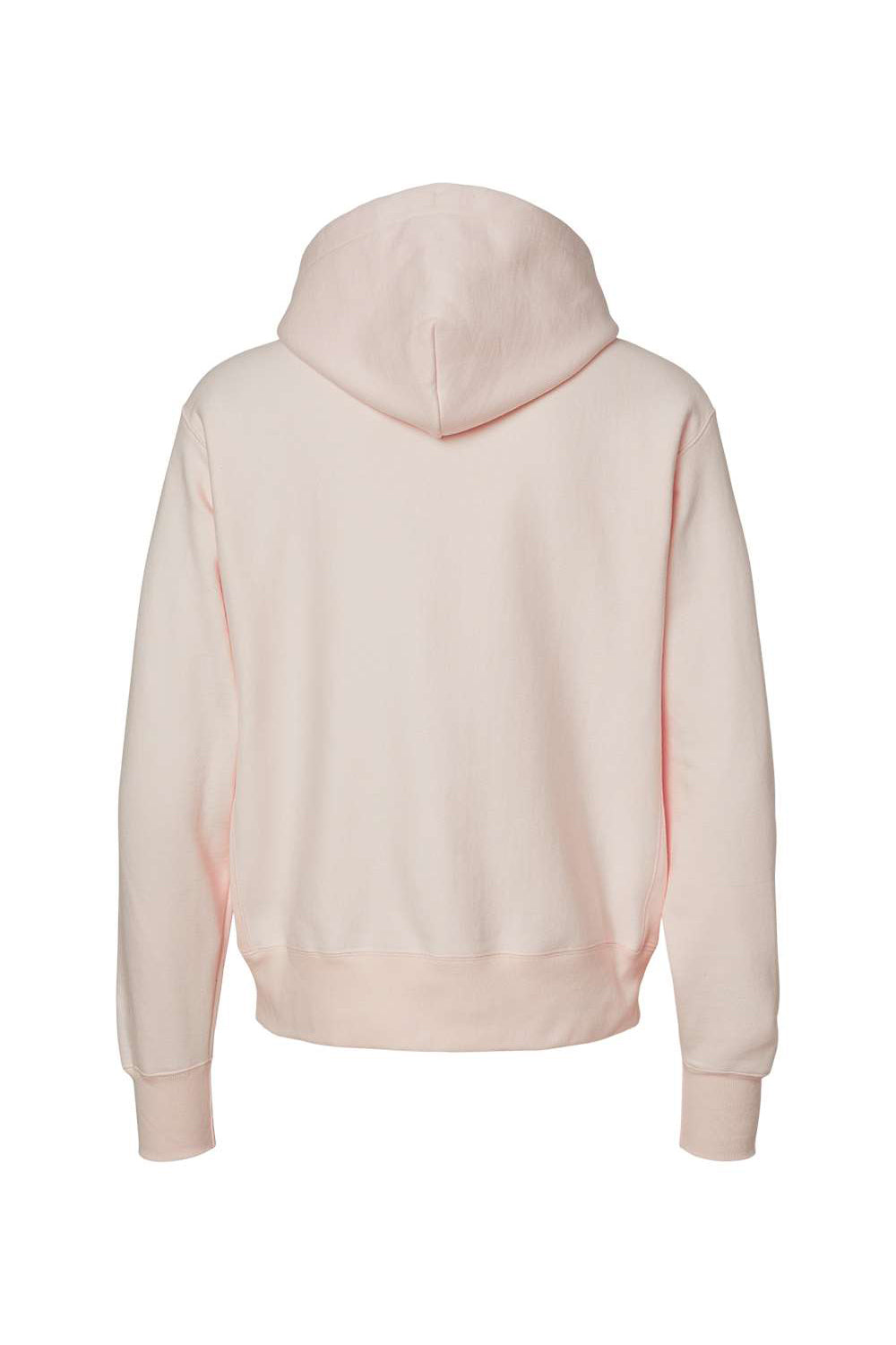 Champion S101/S1051 Mens Shrink Resistant Hooded Sweatshirt Hoodie w/ Pouch Pocket Body Blush Pink Flat Back