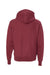 Champion S101/S1051 Mens Shrink Resistant Hooded Sweatshirt Hoodie w/ Pouch Pocket Cardinal Red Flat Back