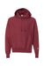 Champion S101/S1051 Mens Shrink Resistant Hooded Sweatshirt Hoodie w/ Pouch Pocket Cardinal Red Flat Front