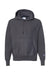 Champion S101/S1051 Mens Shrink Resistant Hooded Sweatshirt Hoodie w/ Pouch Pocket Heather Charcoal Grey Flat Front