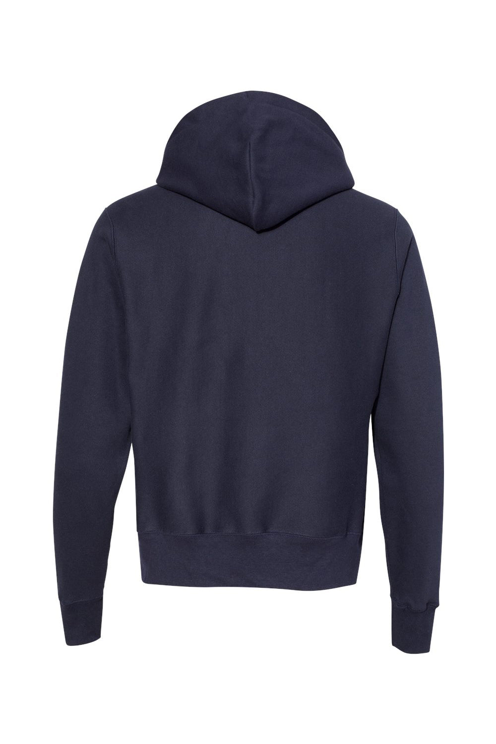 Champion S101/S1051 Mens Shrink Resistant Hooded Sweatshirt Hoodie w/ Pouch Pocket Navy Blue Flat Back