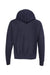 Champion S101/S1051 Mens Shrink Resistant Hooded Sweatshirt Hoodie w/ Pouch Pocket Navy Blue Flat Back