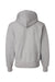 Champion S101/S1051 Mens Shrink Resistant Hooded Sweatshirt Hoodie w/ Pouch Pocket Oxford Grey Flat Back