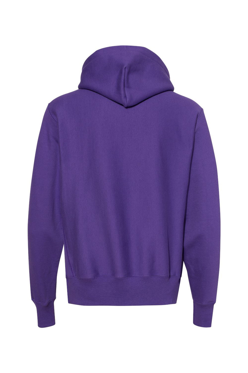 Champion S101/S1051 Mens Shrink Resistant Hooded Sweatshirt Hoodie w/ Pouch Pocket Purple Flat Back