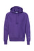 Champion S101/S1051 Mens Shrink Resistant Hooded Sweatshirt Hoodie w/ Pouch Pocket Purple Flat Front