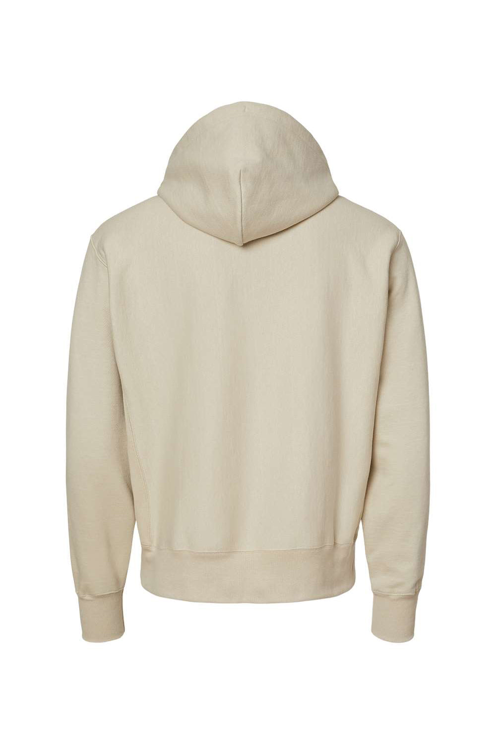 Champion S101/S1051 Mens Shrink Resistant Hooded Sweatshirt Hoodie w/ Pouch Pocket Sand Flat Back