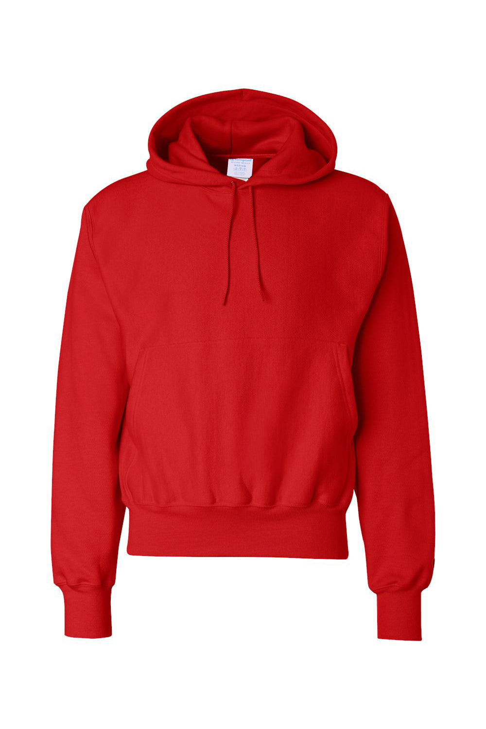 Champion S101/S1051 Mens Shrink Resistant Hooded Sweatshirt Hoodie w/ Pouch Pocket Scarlet Red Flat Front